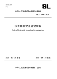 SLT 790-2020 水工隧洞安全鉴定规程.png