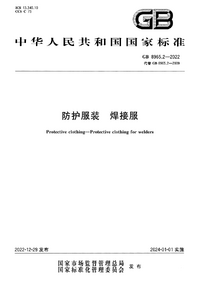 GB 8965.2-2022 防护服装 焊接服