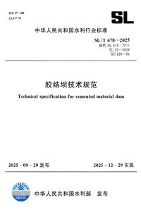 SLT 678-2025 胶结坝技术规范.jpg